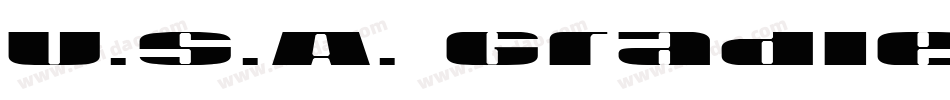 U.S.A. Gradient(1)字体转换